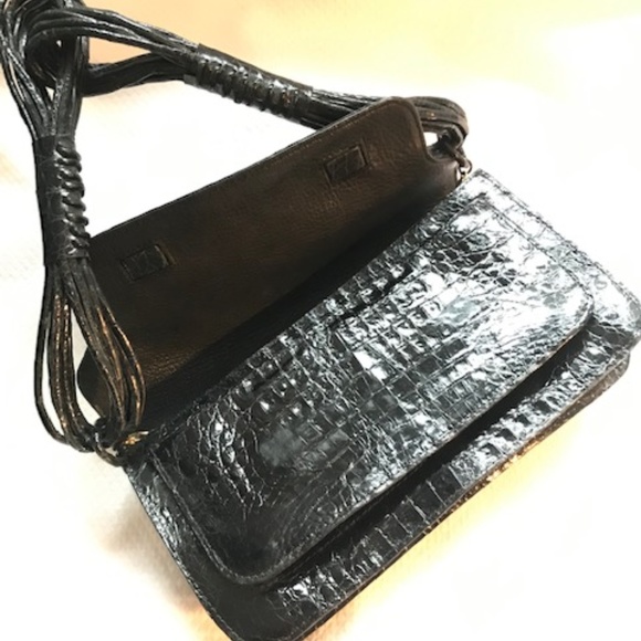Nancy Gonzalez black crocodile hand/shoulder bag - Picture 6 of 8